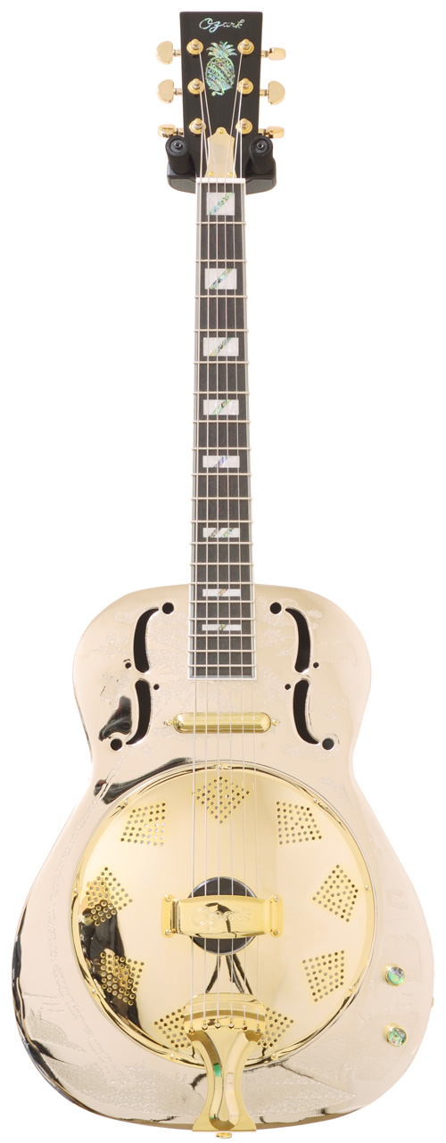Ozark 3515BTE Brass Thinline Electric Resonator (Pre-Owned)