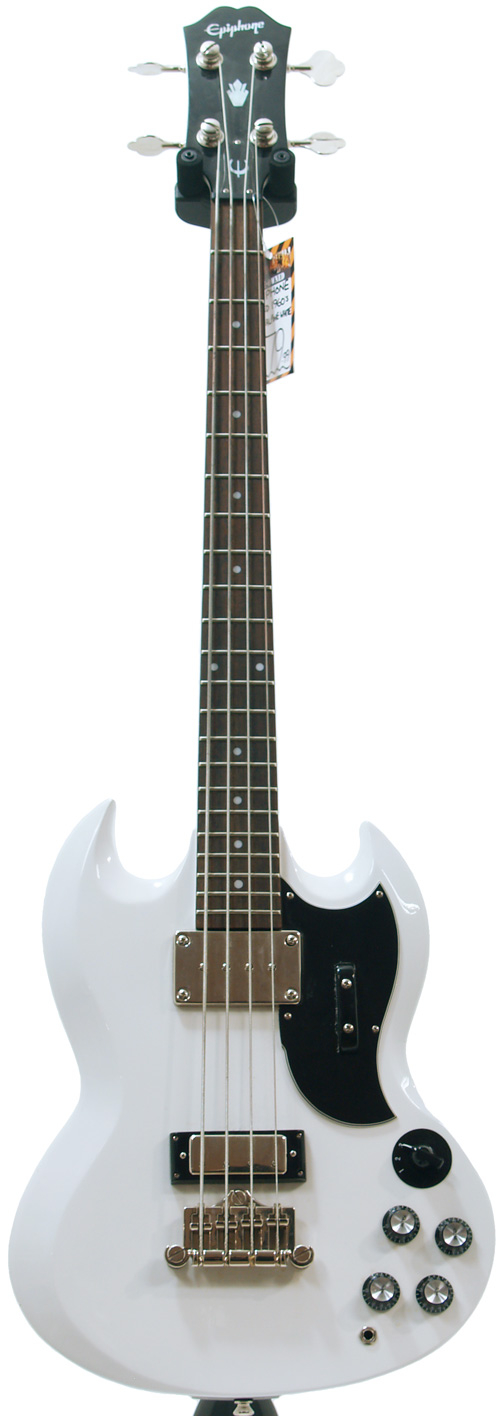 Epiphone Ltd Ed 1960s EB-3 Alpine White (Pre-Owned)