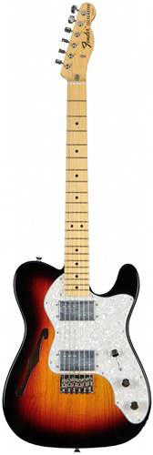 Fender Classic 72 Tele Thinline 3-Colour Sunburst