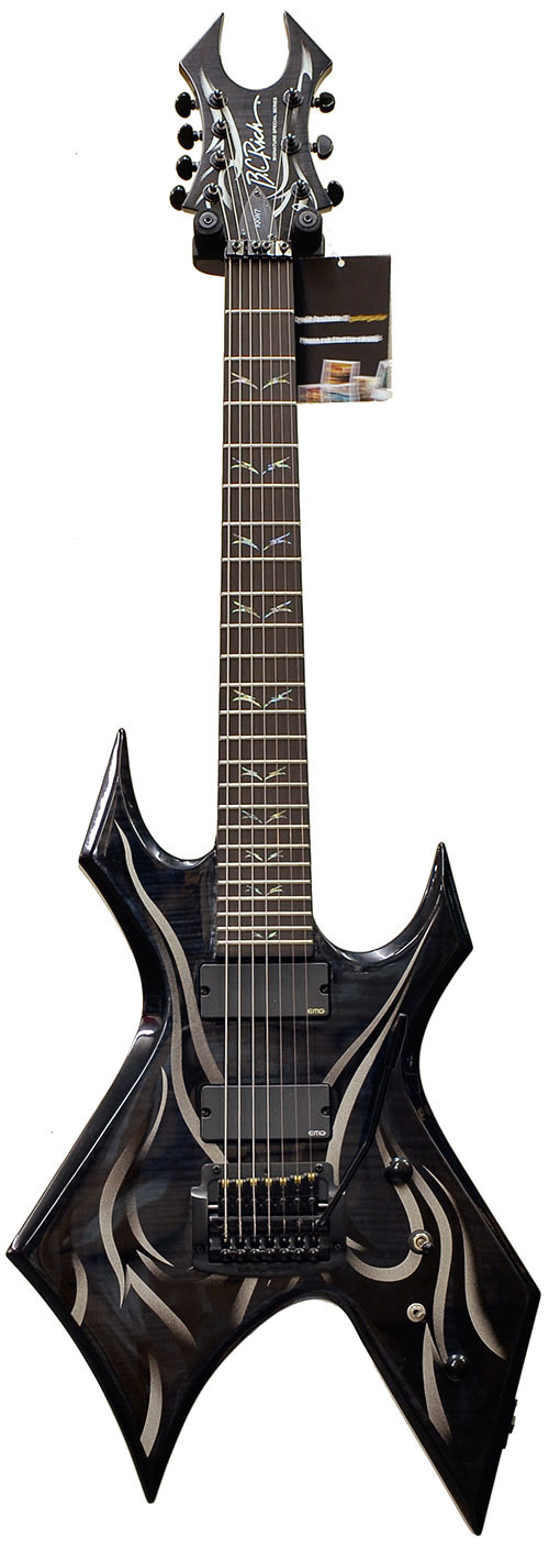 BC Rich Warlock Kerry King 7 Tribal Fire