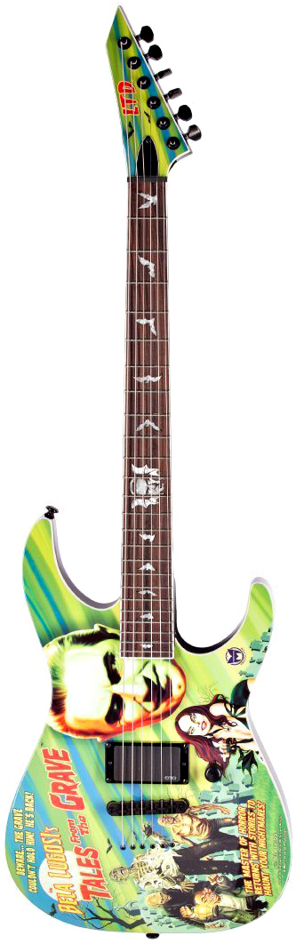 ESP BELA LUGOSI 'DRACULA' Black with 'Tales from the Grave' Graphic