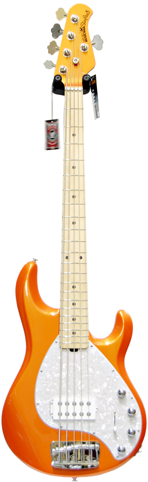 Music Man Stingray SR5 3EQ MN (Matching Headstock) Tangerine Pearl #150TG1105