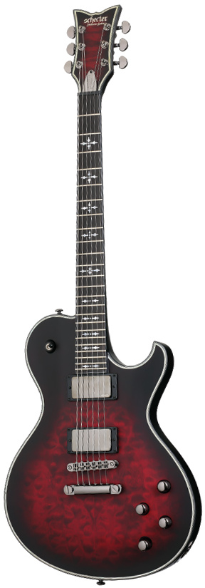 Schecter Hellraiser Extreme Solo 6 Ebony Crimson Red Burst Satin (2013)
