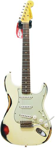 Fender Custom Shop 60's Strat Heavy Relic Vintage White - 3 Tone Sunburst #R70778