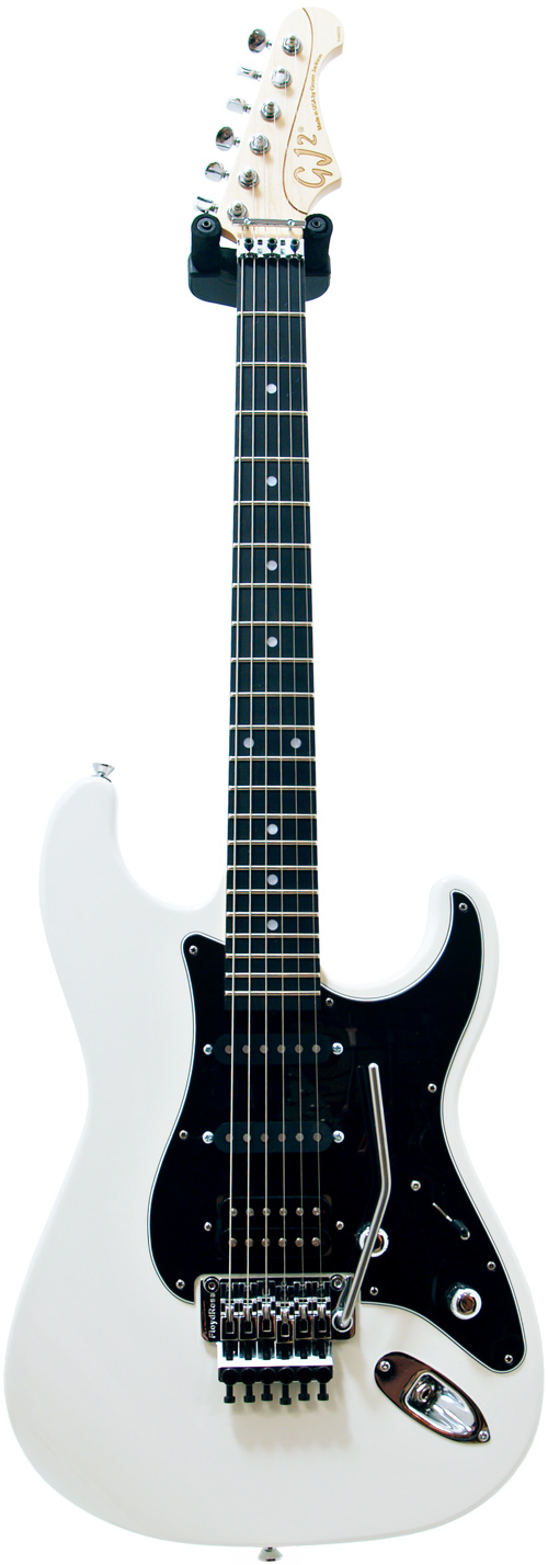 GJ2 by Grover Jackson Glendora Antique White HSS Floyd Rose Ebony Fretboard #49023