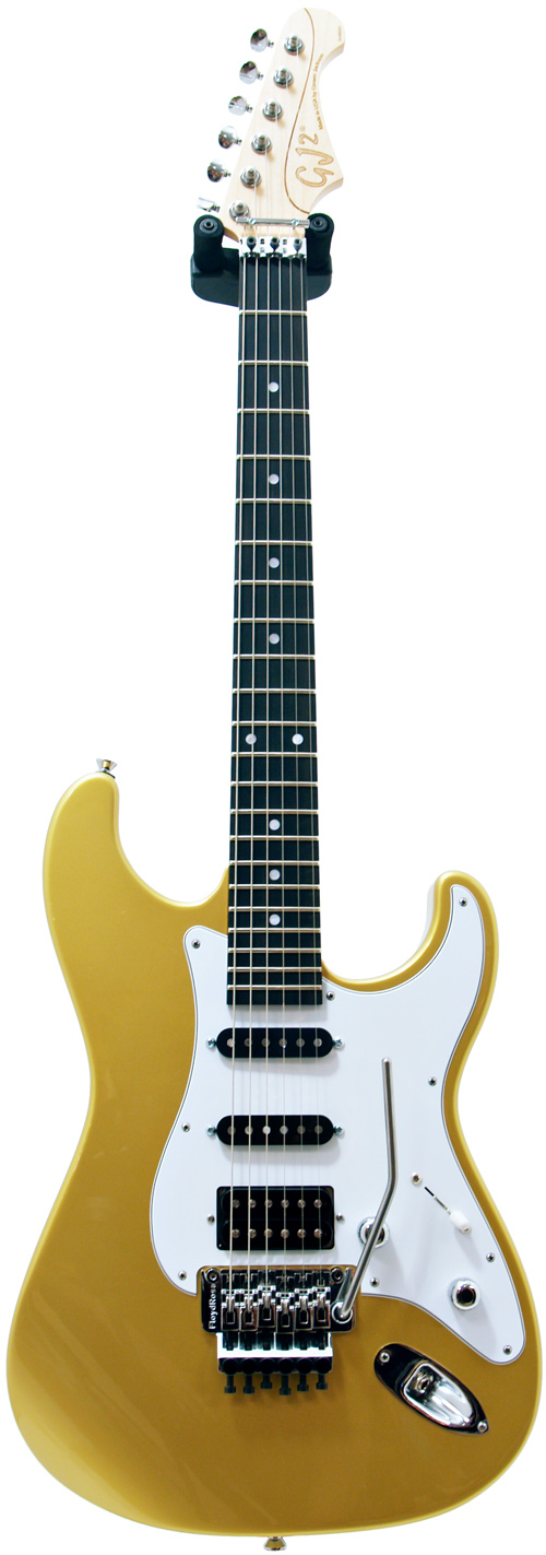 GJ2 by Grover Jackson Glendora Gold HSS Floyd Rose Ebony Fretboard #49024