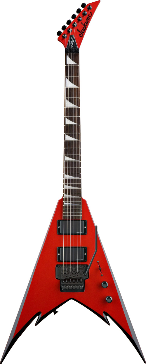 Jackson PDX-2 Demmelition King V RW Red with Black Bevels