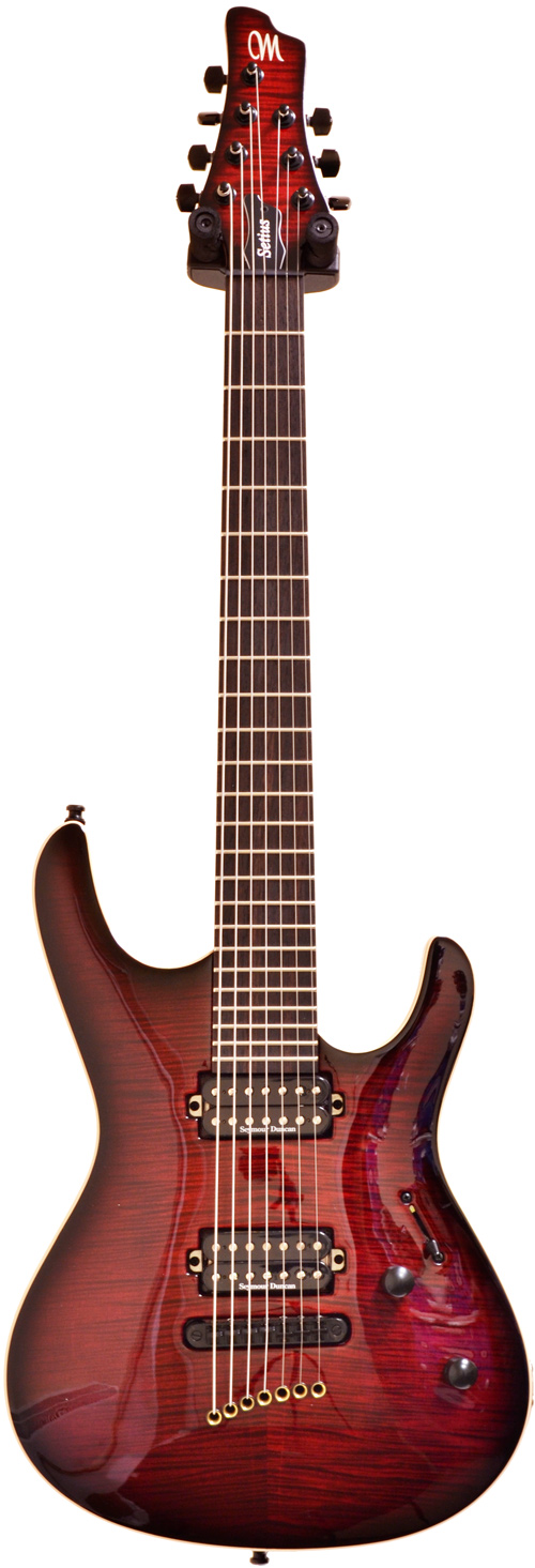 Mayones Setius GTM 7 Trans Dirty Red Burst | guitarguitar