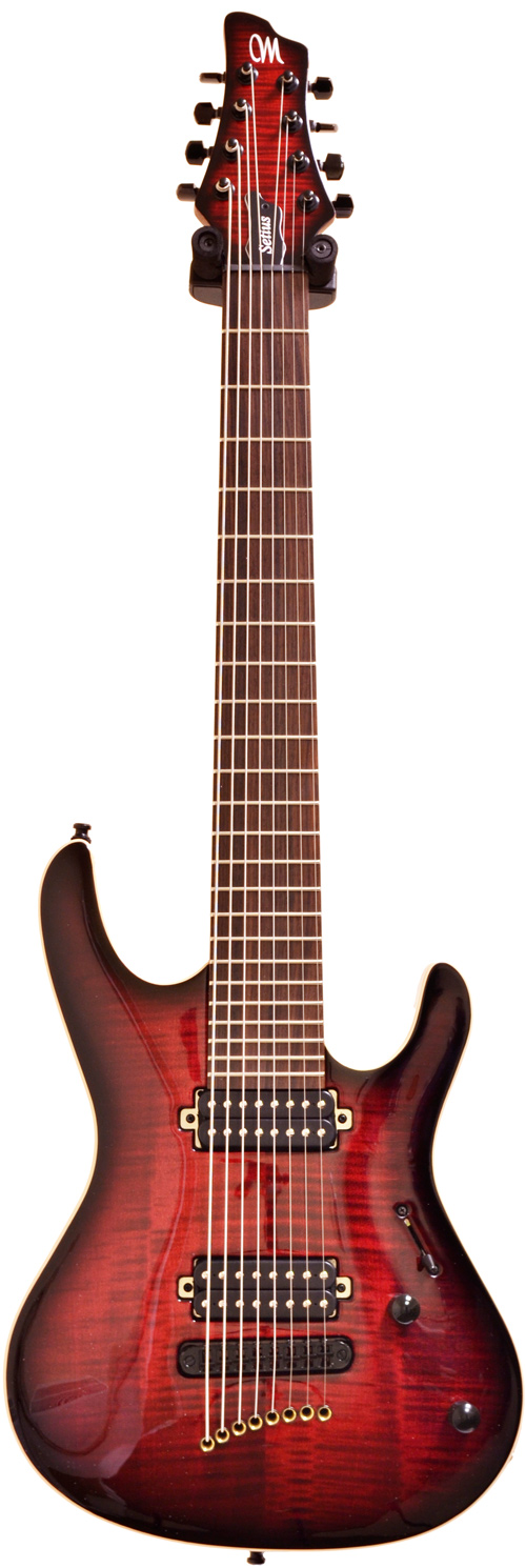 Mayones Setius GTM 8 Trans Dirty Red Burst