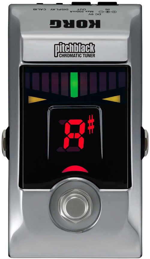 Korg Pitchblack-CR Floor type Digital Chromatic Tuner Chrome