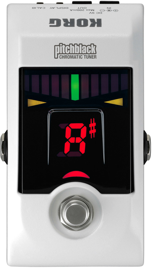 Korg Pitchblack-WH Floor type Digital Chromatic Tuner White