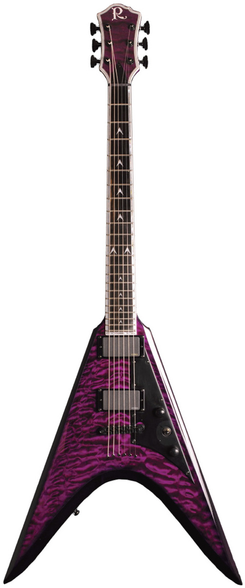 BC Rich Matt Tuck V See Through Purple guitarguitar