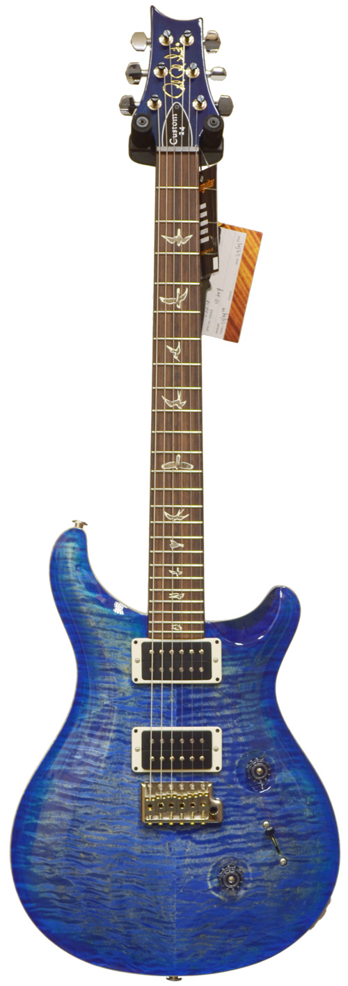 PRS Custom 24 Faded Blueburst 10 Top Pattern Regular Neck #192579