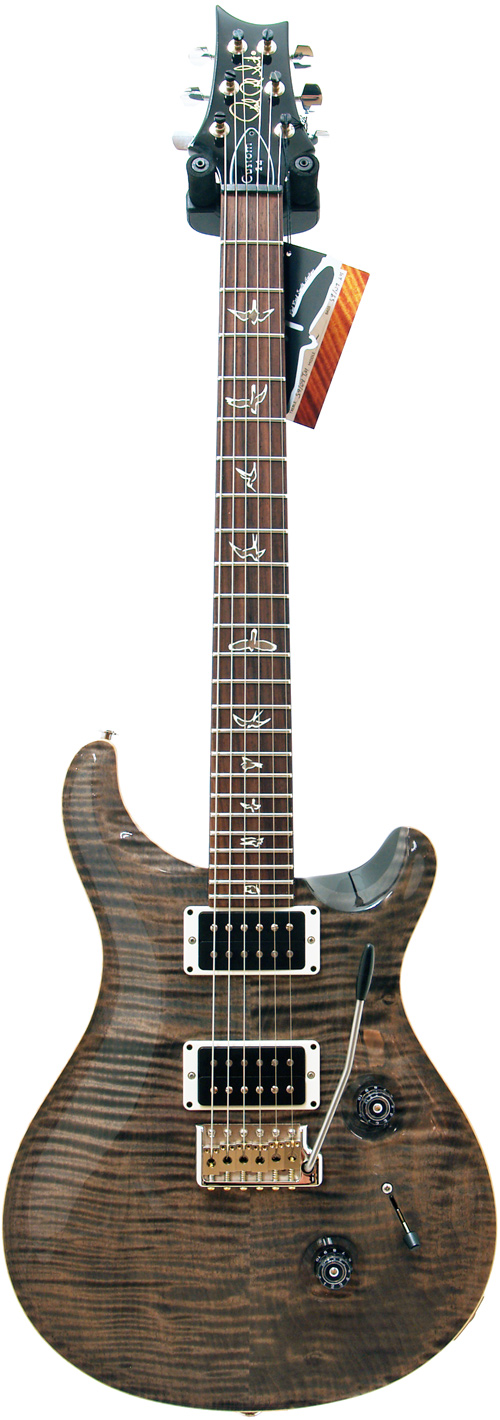 PRS Custom 24 Faded Grey Black 10 Top Pattern Regular Neck #12 191296