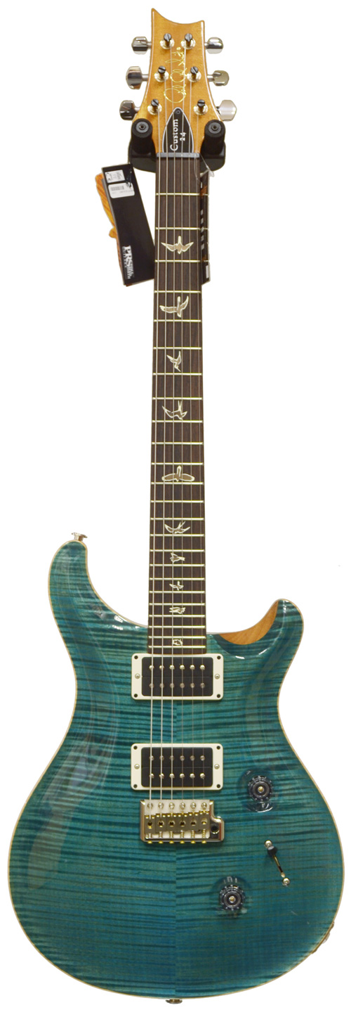 PRS Custom 24 Blue Crab Blue 10 Top Pattern Thin Neck #191717