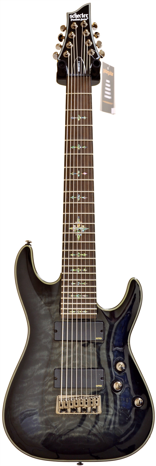 Schecter Damien Elite 8  See-Thru Black