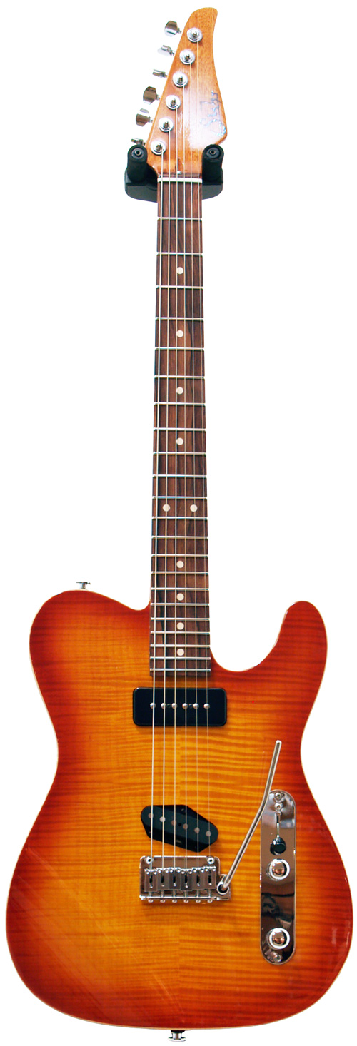 Suhr Classic T Chambered Honeyburst Mahogany/Flame Maple Mahogany Neck RW #19378