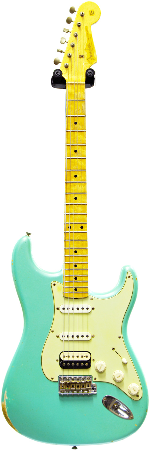 Fender Custom Shop 57 Strat Relic Sea Foam Green Metallic HSS (EVH Humbucker) #XN7359