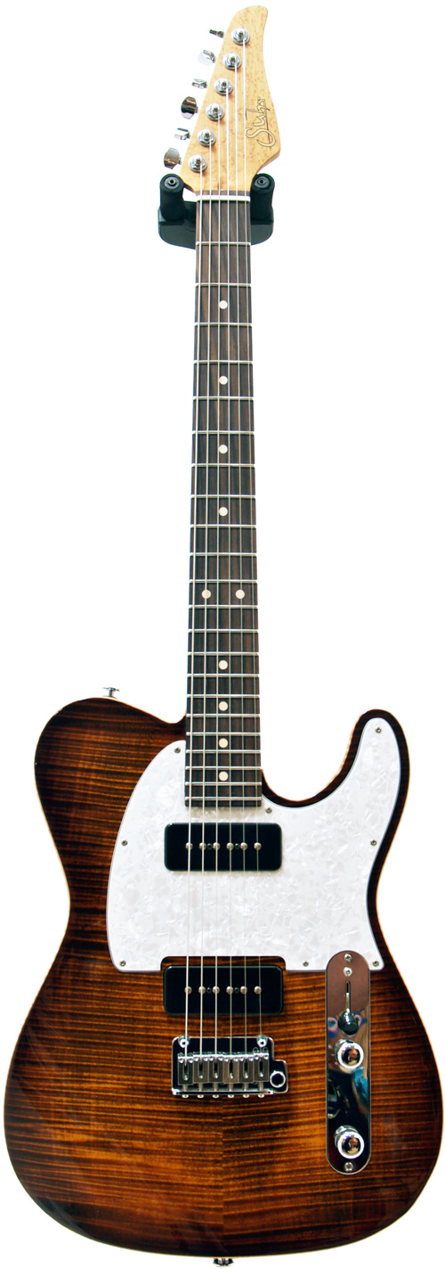 Suhr Classic T Bengal Burst Mahogany/Flame Maple 5A Birseye MN #18197