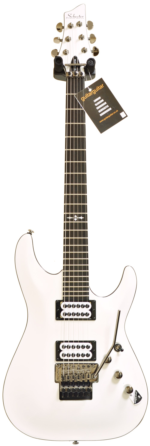 Schecter C-1 Limited FR Invaders White