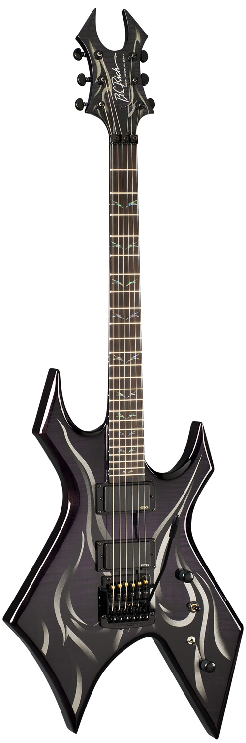 Ｂ．Ｃ．ＲＩＣＨ　　ＫＥＲＲＹ　ＫＩＮＧ　ＷＡＲＴＲＩＢＥ BC Rich Kerry King Wartribe 6 Black/Silver | guitarguitar