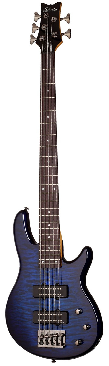 Schecter Raiden Special 5 See-Thru Blue Burst