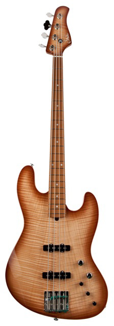 Suhr Classic J Bass Brown Burst Swamp Ash/Flame Maple Roasted MN #20064