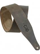 Levy's M17D 2.5 Inch Distressed Carving Leather Dark Brown