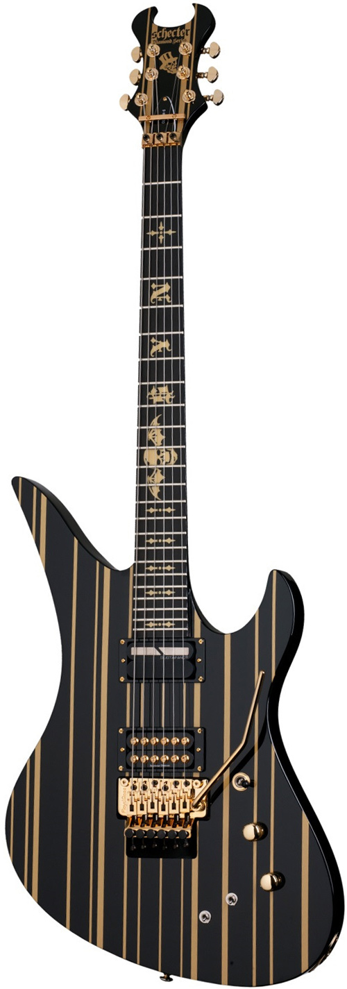 Schecter Synyster Gates Custom-S Black/Gold With Sustainiac (2013)