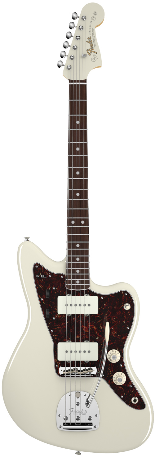 Fender American Vintage 65 Jazzmaster RW Olympic White w/ Matching