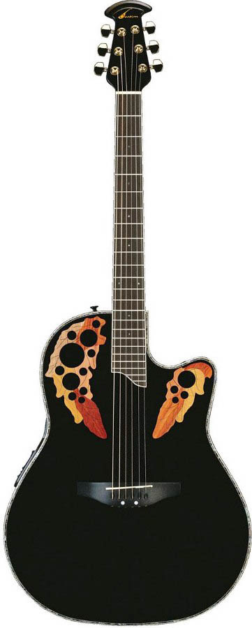 Ovation CC44S Celebrity Deluxe Solid Top Black