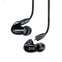 Shure SE315-K-E Black Earphones Front View