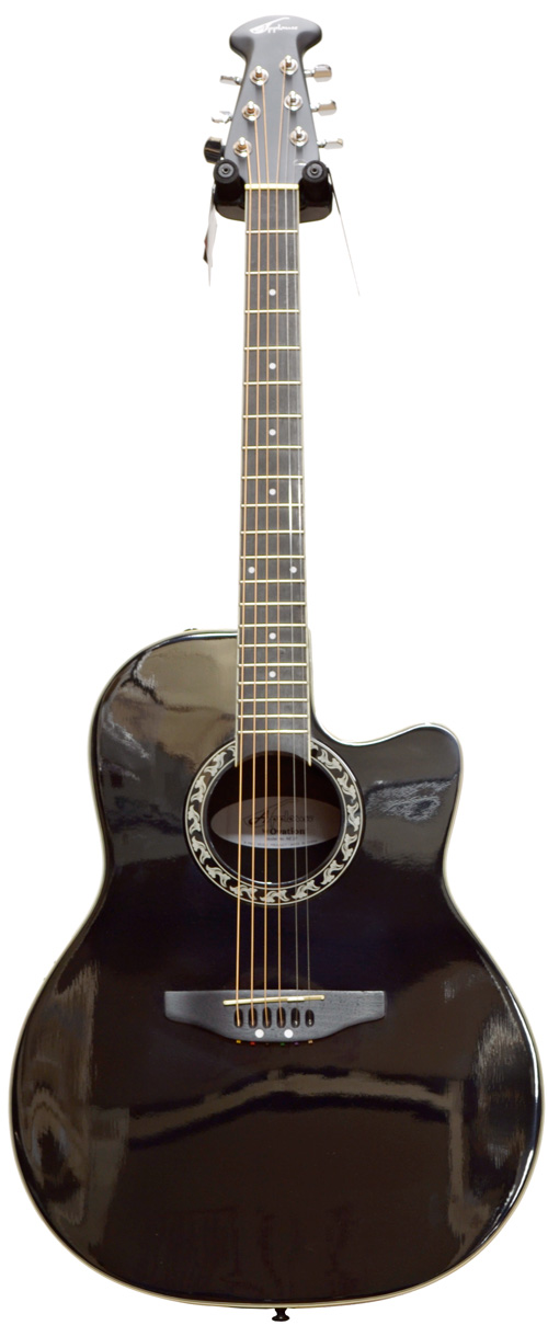 Ovation Applause AE27 Summit Black Mid Bowl with Cutaway