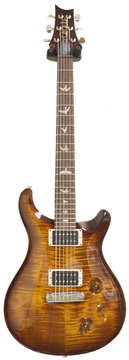 PRS Custom 22 Black Gold Birds Pattern Thin Stoptail HFS/VB Pickups #198447