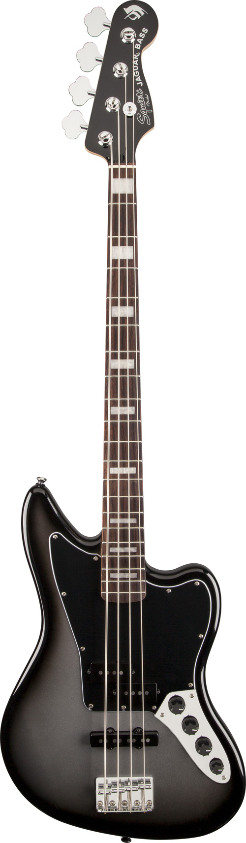 Squier Troy Sanders Jaguar Bass Silverburst