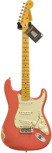 Fender Custom Shop Guitarguitar Dealer Select 59 Stratocaster Relic Faded Fiesta Red MN #R72264