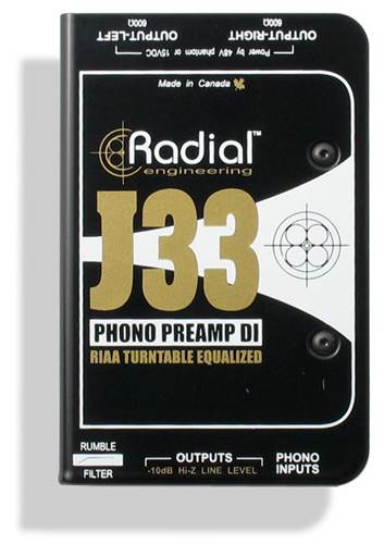 Radial J33 Turntable DI