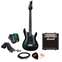 Ibanez GSA60 BKN Black Flat with Marshall MG10CF Package Front View