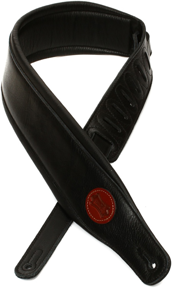 Levy's MSS2-BLK Black Leather Padded