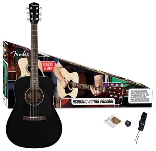 Fender CD-60 Acoustic Guitar Pack Black