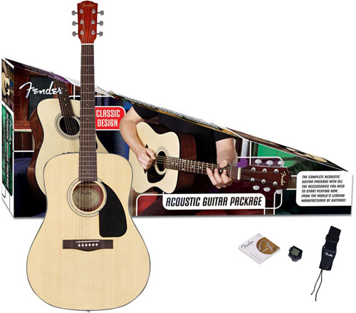 Fender CD-60 Acoustic Guitar Pack Natural
