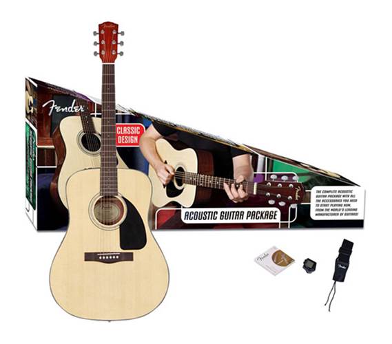 Fender CD-60 Acoustic Guitar Pack Natural