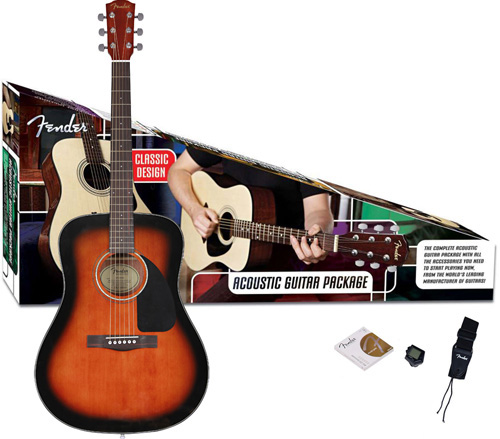 Fender CD-60 Acoustic Guitar Pack Sunburst