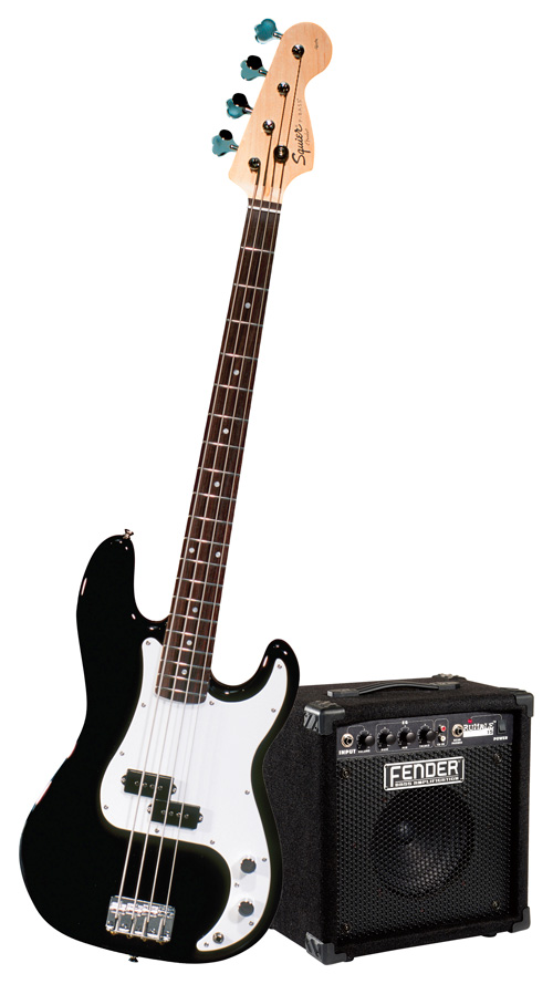 Squier Start Playing P-Bass Rumble 15 Pack Black
