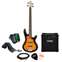 Ibanez GSR180-BS Brown Sunburst with Laney LX10B Package Front View