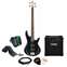Ibanez GSR180-BK Black with Laney LX10B Package Front View