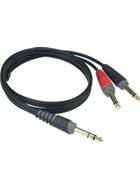 Klotz AY1-0300 Stereo Jack- 2xMono Jack 3m