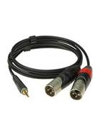 Klotz AY9-0200 Mini Jack - 2x Male XLR 2m