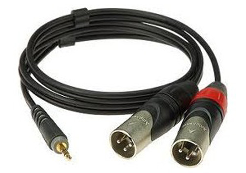 Klotz AY9-0200 Mini Jack - 2x Male XLR 2m
