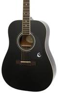 Epiphone DR-100 Ebony Chrome Hardware